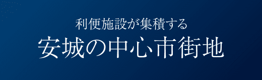 利便施設が集積する安城の中心市街地